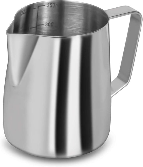 Milk Frothing Pitcher, 12 Oz Stainless Steel Espresso Cup for Frothing