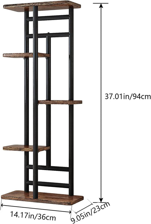 5 6 LINZINAR Plant Stand Tier Plant Multiple Flower Rack Holder Shelves Rack Storage Organizer Display Indoor Planter