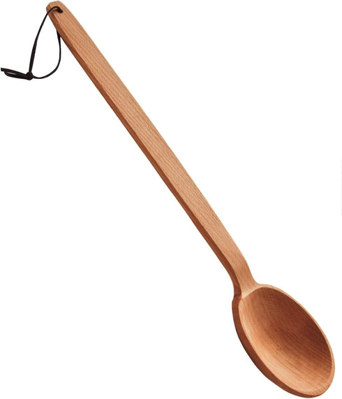Heavy Duty Large Wooden Spoon, 18-inch Long Handle Cooking Tool for Stirring, Mixing, Nonstick