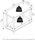 2-Tier Furinno Turn-N-Tube Side Table, Wide End Table with Open Shelf, Toolless Assembly Night Stand, Bedside Table