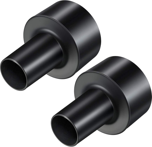 2 Pieces Black WS25011A 2-1/2-Inch to 1-1/4-Inch Universal Vacuum Hose Adapters for Dry Wet Vacuum Cleaner Accessories