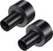 2 Pieces Black WS25011A 2-1/2-Inch to 1-1/4-Inch Universal Vacuum Hose Adapters for Dry Wet Vacuum Cleaner Accessories
