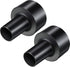 2 Pieces Black WS25011A 2-1/2-Inch to 1-1/4-Inch Universal Vacuum Hose Adapters for Dry Wet Vacuum Cleaner Accessories
