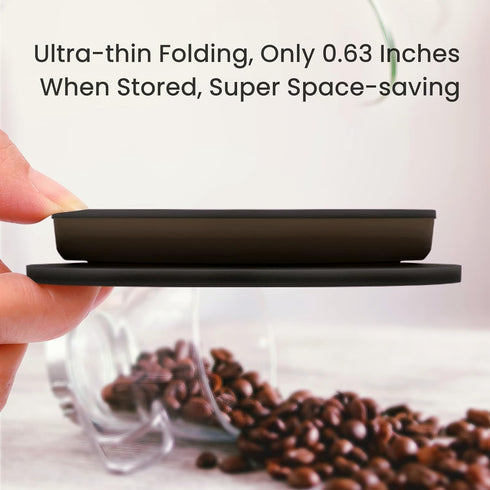 Paperless Collapsible Pour Over Coffee Dripper - Travel Coffee Maker with Reusable Metal Filter