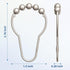 Titanker Shower Curtain Hooks Rings, Rust-Resistant Metal Shower Hooks for Bathroom Shower Rods (Set of 12, Matte