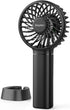 EasyAcc Mini Portable Handheld Fan, 3 Speed USB C Rechargeable Battery Operated Cooling Fan for Travel (Black)