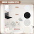 6PCS Eapele Invisible Floating Bookshelf, Heavy-Duty Hanging Bookshelves, Steel Constructed Wall Mounted Hidden