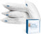 King Size Pillow Protector Waterproof with Zipper, 4 Pack, 20x36 inch Encasement Pillow Covers, White