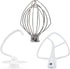 3 Pieces Stand Mixers Repair Set for Kitchen Tilt-Head Mixers, K45DH Dough Hook, K45B Coated Flat Blade, K45WW Wire Whip