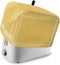 Pure Yellow Toaster Cover 4 Slice, Large Kitchen Appliance Dust Cover with Loop for Bread Machine Protection