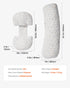 VEVOR Pregnancy Pillows for Sleeping, Adjustable Maternity Pillow for Pregnant Women, Soft Pregnancy Body Pillow