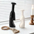 KAVRIL Set 2 Heart Shaped Small Ceramic Vases of Home Decor Boho Vase Modern Matte Flower Vase Minimalist Decorative