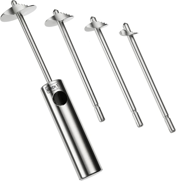 Lurch Germany Twister Stainless Steel Vegetable Drill, Ergonomic Handle with 4 Sizes for Coring