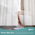 BigFoot Shower Curtain Liner, 72 x 72 PEVA Premium Shower Curtain with Rustproof Metal Grommet