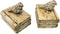 Trademark Innovations Decorative Bird Bookends for Bookshelf, Brown