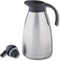 Tablecraft Stainless Steel Vacuum Coffee Carafe, 68 Ounce Thermal Insulated Dispenser for Hot and Cold Beverages