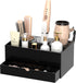 NIUBEE Hair Tool Organizer, Black Acrylic Hair Dryer and Styling Organizer with Drawer for Bathroom Countertop