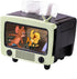 LSLANSOON Tissue Box Holder with Cell Phone Slot, Retro TV Shaped Tissue Case