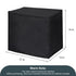 Ice Maker Cover, Universal Waterproof Shield for Rice Cooker Bread Machine and Other Countertop Appliances in Home, Garage and Office, Black