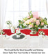 ShiDianYi 12''x72'' Sequin Table Runner - Sparkly Metallic for Wedding, Dinner Reception, Birthday, Baby Shower, Red