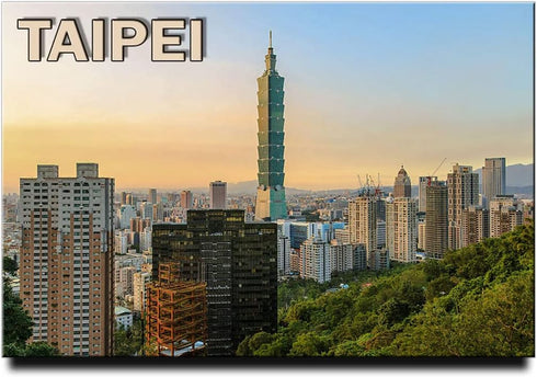 Taipei Fridge Magnet, Taiwan Travel Souvenir