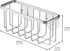iDesign Gia Kitchen Sink Suction Holder for Sponges, Scrubbers, Soap, Set of 2, Stainless Steel