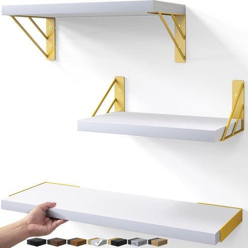 BAYKA Wall Shelves for Bedroom Decor, Floating Wall Shelves for Living Room