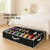 HOLDN' STORAGE Extra-Large Under Bed Shoe Storage Organizer - Fits Men's and Women's Shoes with Durable Cover
