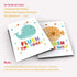 Funny Colorful Bathroom Ocean Life Quotes Art Print, Set of 4 8X10 inch Canvas Wall Art for Kids Washroom