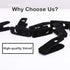 Trgowaul Thin Velvet Hangers Clips, Strong Finger Clips for Pants (20pc, Black)