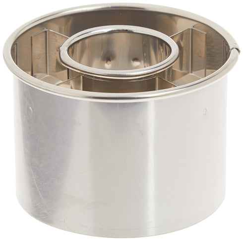 Ateco 14422 2 1/2" Stainless Steel Doughnut Cutter