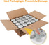 40 Pack 4oz CycleMore Clear Mason Jars With One Piece Silver Lids, Mini Glass Canisters, Spice Bottles, Canning Jars