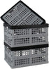 Eagrye 32 Set 3 L Collapsible Storage Crate, Folding Storage Crates