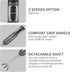 La Reveuse Handheld Immersion Blender, 3 in 1, 300 Watts with Whisk, Mixing Beaker, Food Chopper Attachments