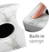 Square Tissue Box Cover, Cut Leather Cube Holder for Modern Facial Paper Organizer, Bathroom, Office Decor