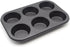 Muffin Pan, 6 Cup Cupcake Baking Pan, No Stick Carbon Steel, Easy Clean