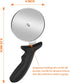 Pizza Cutter Wheel, Stainless Steel Slicer, 9.33-Inch Super Heavy, Sharp Classic Cutters with Finger Guard
