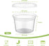 AOZITA 24 Sets 16 oz Plastic Deli Food Containers With Lids, Airtight Food Storage Containers, Freezer/Dishwasher/Microwave Safe, Soup Containers For Takeout Meal Prep Storage