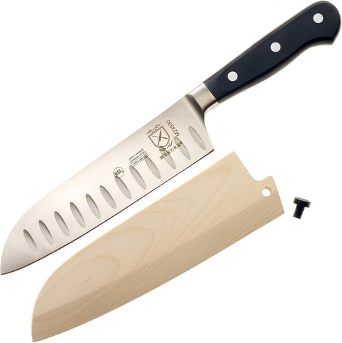 Mercer Culinary Birch Wood Saya Cover Blade Protector for 7" Santoku Knives