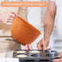 BoxedHome 4 Piece Nesting Plastic Mixing Bowl Set, Mixing Bowls with Pour Spouts, Size 1.7, 2.5, 3.5 and 4.5qt for