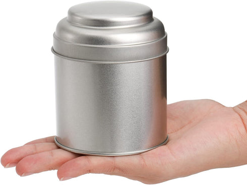 Lawei 9 Pack Tea Tins Canister - 8 OZ Round Tin Can Box with Airtight Double Lids for Storage Tea, Coffee, Sugar,