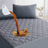 Twin Quilted Fitted Waterproof Mattress Pad, Breathable Premium Soft Filling Protector, 8-21 Inches Deep Pocket (Grey)