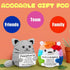 AicooFest 9pcs Positive Crochet Animals Emotional Support Plushies with Messages Positive Cat Bunny Duck Shark Employee
