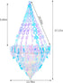 Heliltd Frozen Iridescent Chandelier Hanging Decoration Holographic Party Decoration Rainbow Film Party Supplies