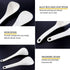 DOERDO 2pcs Rice Paddle Spoon Set, Heat Resistant Kitchen Utensil for Mixing, Serving, Cooking, White