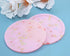 ONLYKXY 3pcs Luminous Silicone Coaster Set Candy Pink Modern Drink Mats for Outdoor Table Coffee Tea Kitchen Decor