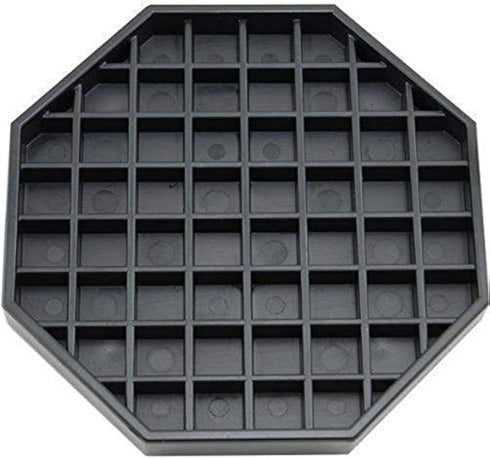 Octagon Coffee Drip Tray by Hard Black Plastic for Coffee Countertop, Drip Tray for Drink Dispenser (6" - 1 Pcs)
