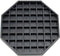 Octagon Coffee Drip Tray by Hard Black Plastic for Coffee Countertop, Drip Tray for Drink Dispenser (6" - 1 Pcs)