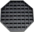 Octagon Coffee Drip Tray by Hard Black Plastic for Coffee Countertop, Drip Tray for Drink Dispenser (6" - 1 Pcs)