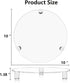 SVENJBB 10 Inch 2-Pack, Counter Decorative Acrylic Round Display Riser Clear Waterproof Pedestal Stand for Plants